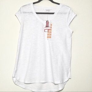 Liz Sport Active Wear short sleeve brilliant white